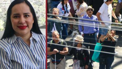 Chocan Sandra Cuevas y vecinos ante prohibición de bailes en el Kiosko Morisco