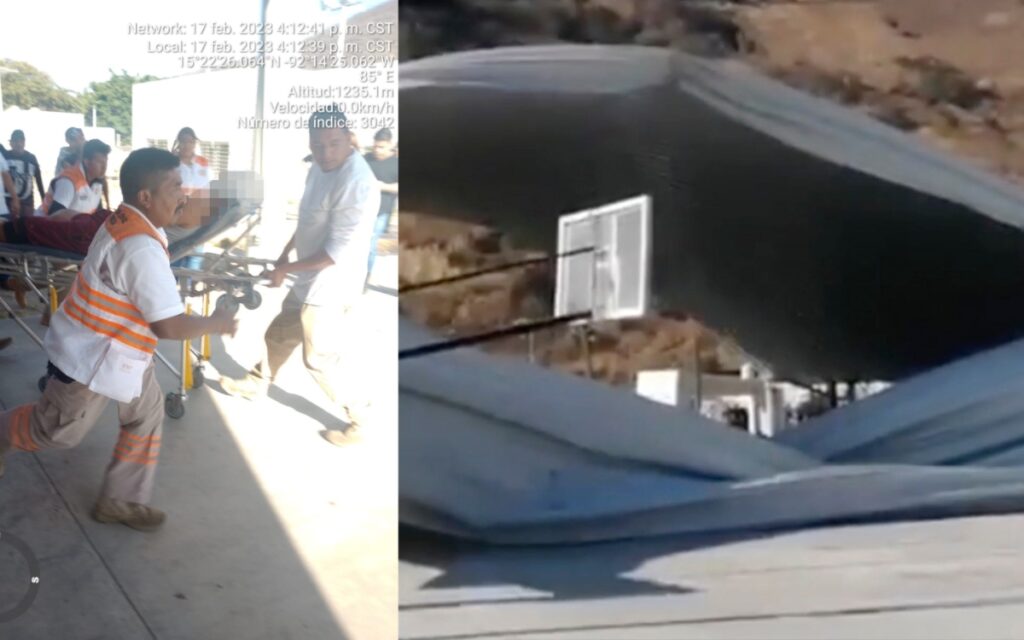 Colapsa domo en unidad deportiva de Chiapas; 10 niños y un adulto heridos | Video (Fuertes imágenes)