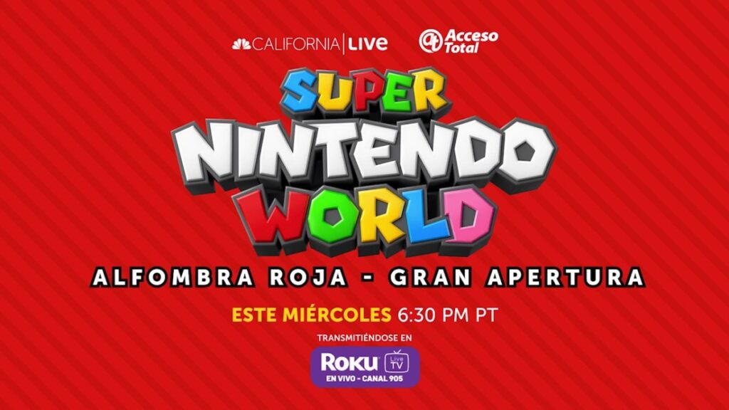 Cómo ver la alfombra roja de la gran inauguración de Super Nintendo World