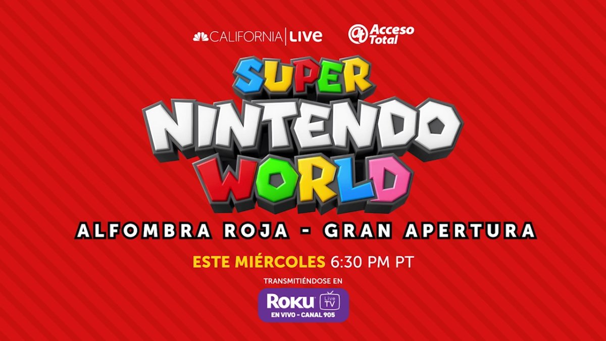 Cómo ver la alfombra roja de la gran inauguración de Super Nintendo World