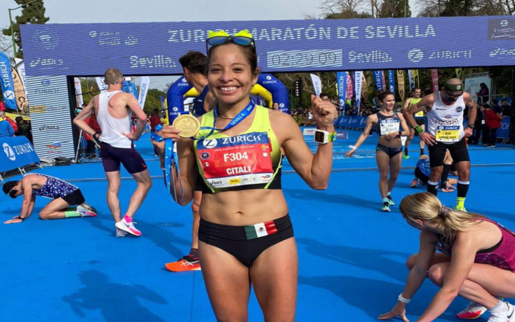 Da Citlali Cristian Moscote la marca en maratón para París 2024 | Tuit
