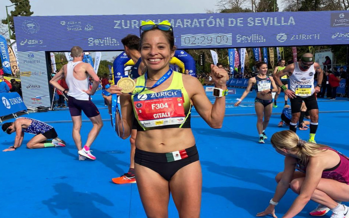 Da Citlali Cristian Moscote la marca en maratón para París 2024 | Tuit