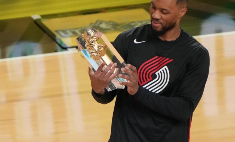 Damian Lillard, triunfador del Concurso de Triples. Jayson Tatum, el gran derrotado