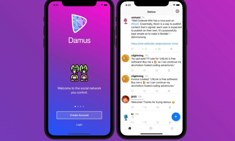 Damus, otra aplicación de red social descentralizada, llega para enfrentarse a Twitter