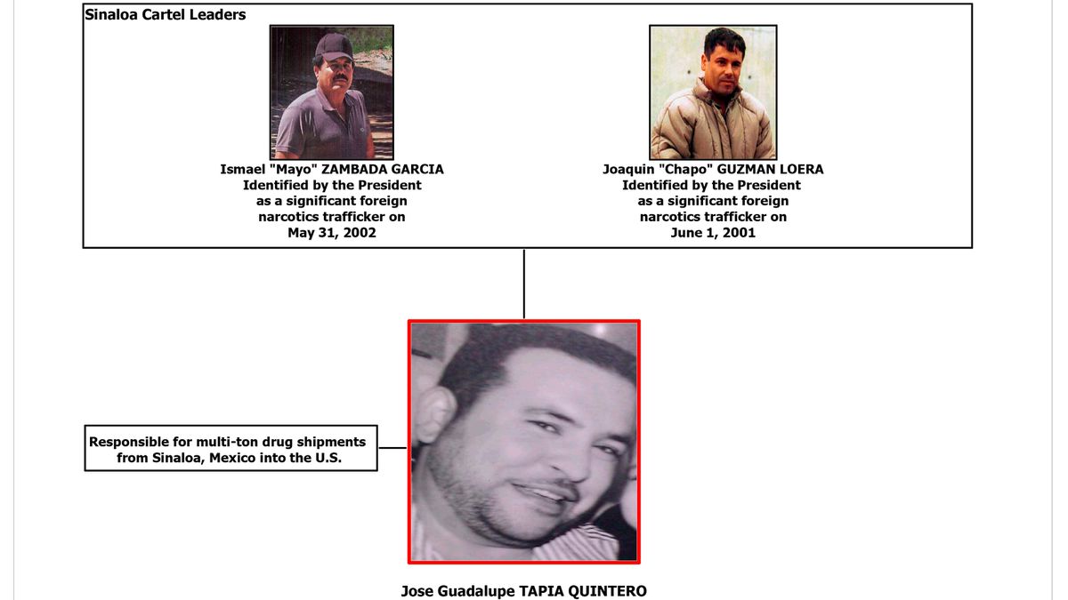 Detenido José Guadalupe ‘Lupe’ Tapia Quintero, uno de los principales capos del Cartel de Sinaloa