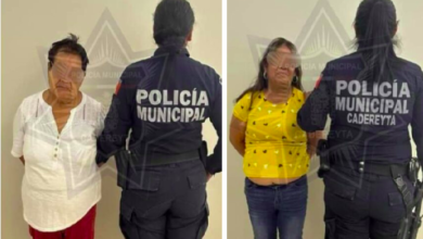 Detienen a banda de mujeres carteristas en Cadereyta, operaba en el tianguis dominical