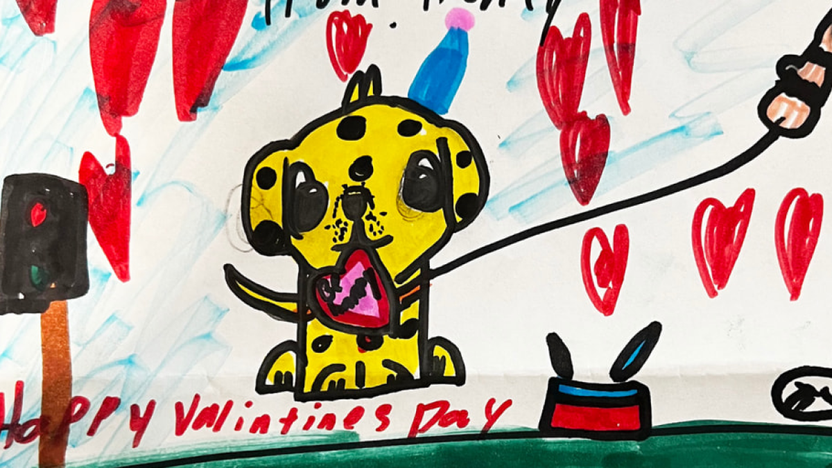 Dibujo de niña se vuelve viral tras misterioso objeto en pantalones