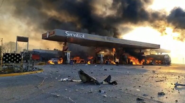 Dos muertos y cuatro heridos tras explosión en gasolinera de Tula, Hidalgo