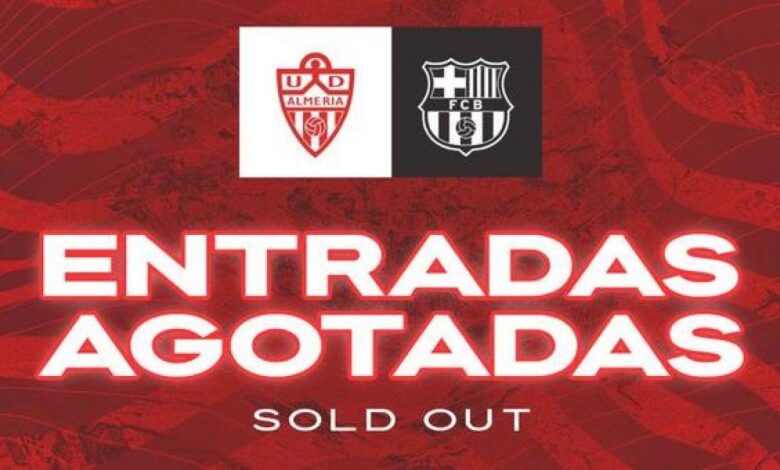 El Almería agota las entradas ante la visita del Barça