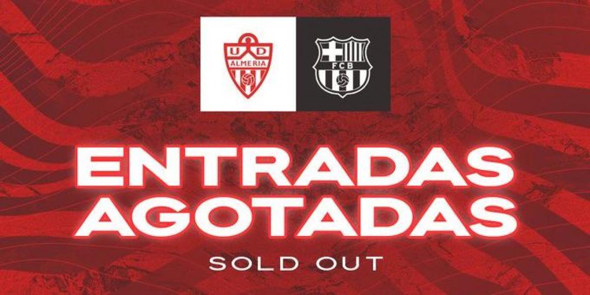 El Almería agota las entradas ante la visita del Barça