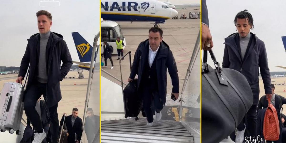 El Barça ya vuela rumbo a Manchester