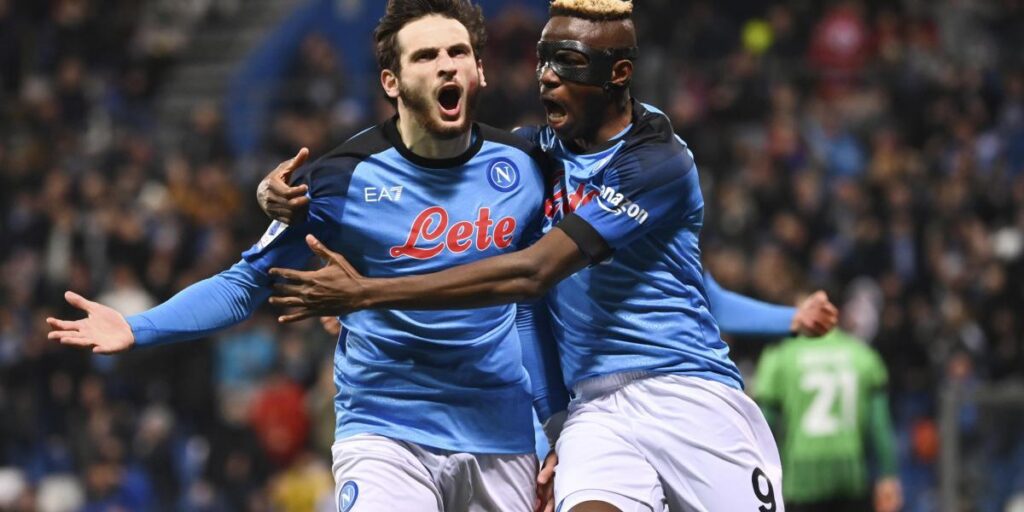 El Eintracht, todo un examen para el tándem Osimhen-Kvaratskhelia