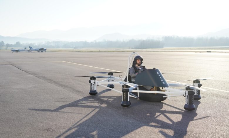 El eVTOL para una persona de Ryse Aero es como un vehículo todo terreno volador