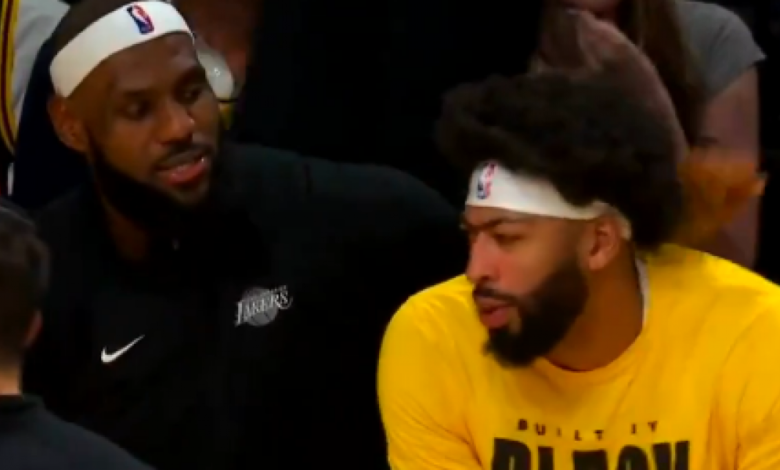 El polémico 'feo' de Anthony Davis a LeBron