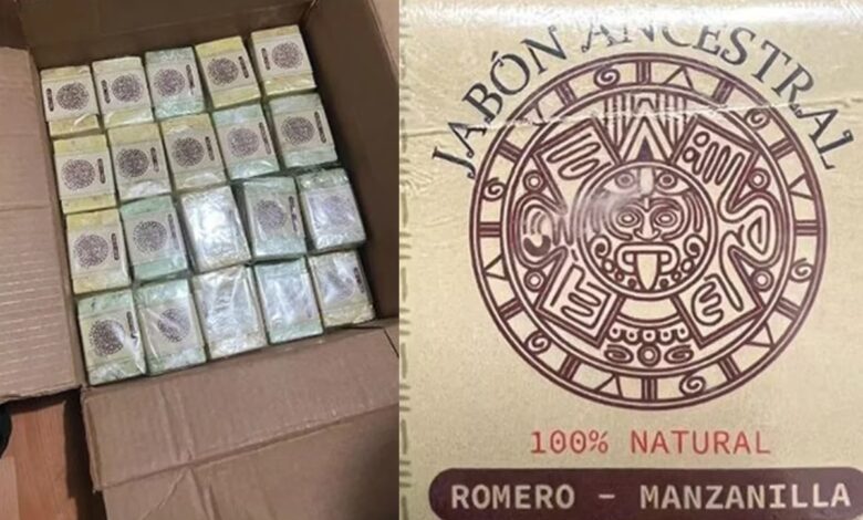 Esconden metanfetamina en jabones artesanales y son detenidos