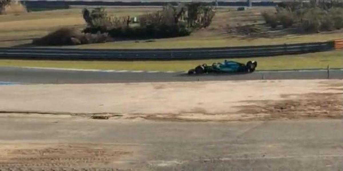 Fernando Alonso rueda en Jerez con Aston Martin