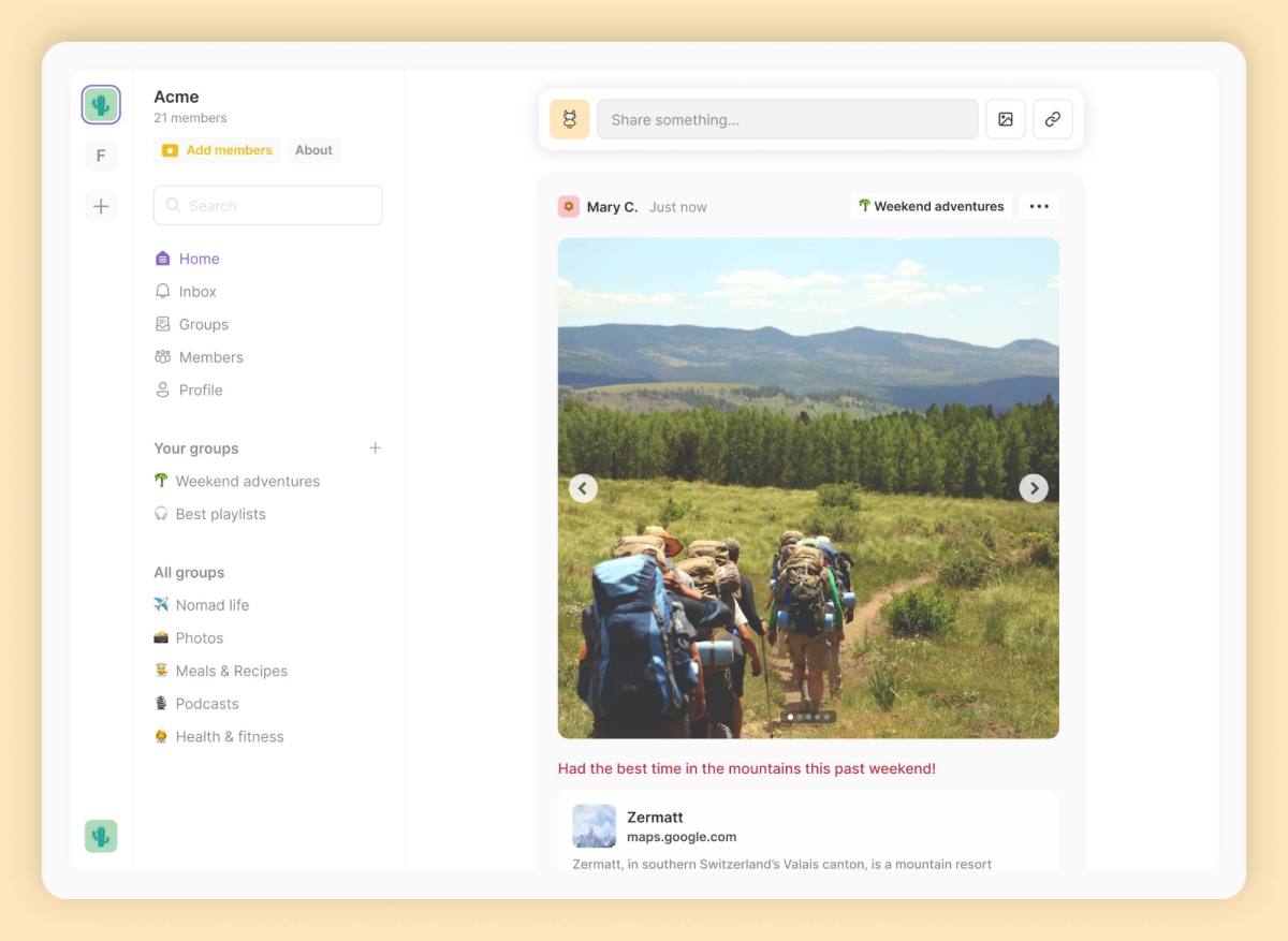 Frond es un ingenioso cruce entre Discord y los grupos de Facebook.