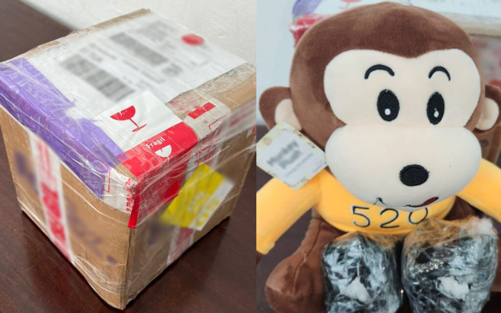 Guardia Nacional asegura 'narcopeluche' relleno de cristal