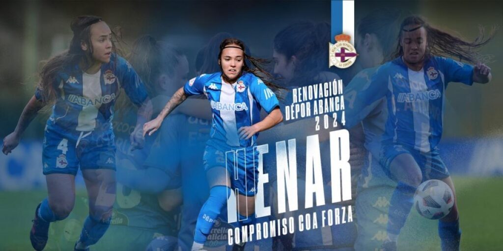 Henar Muiña y Lucía García renuevan con el Dépor Abanca