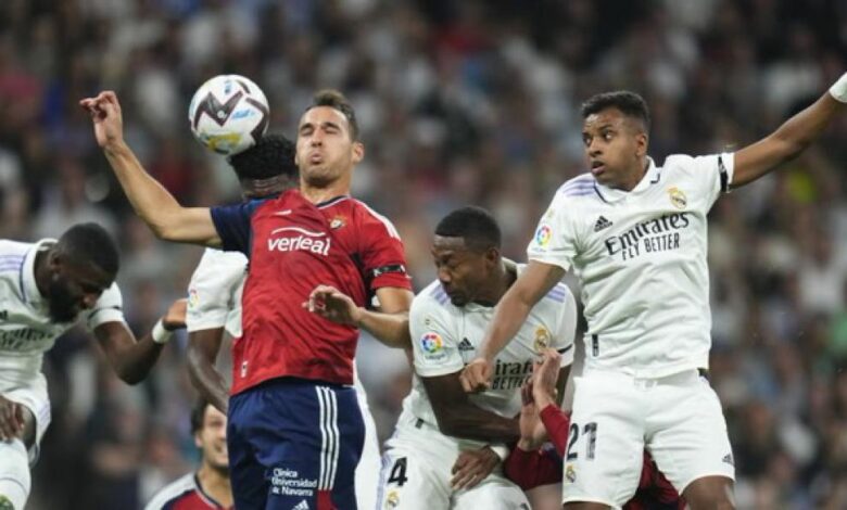 Horario y dónde ver por TV el Osasuna - Real Madrid de LaLiga Santander