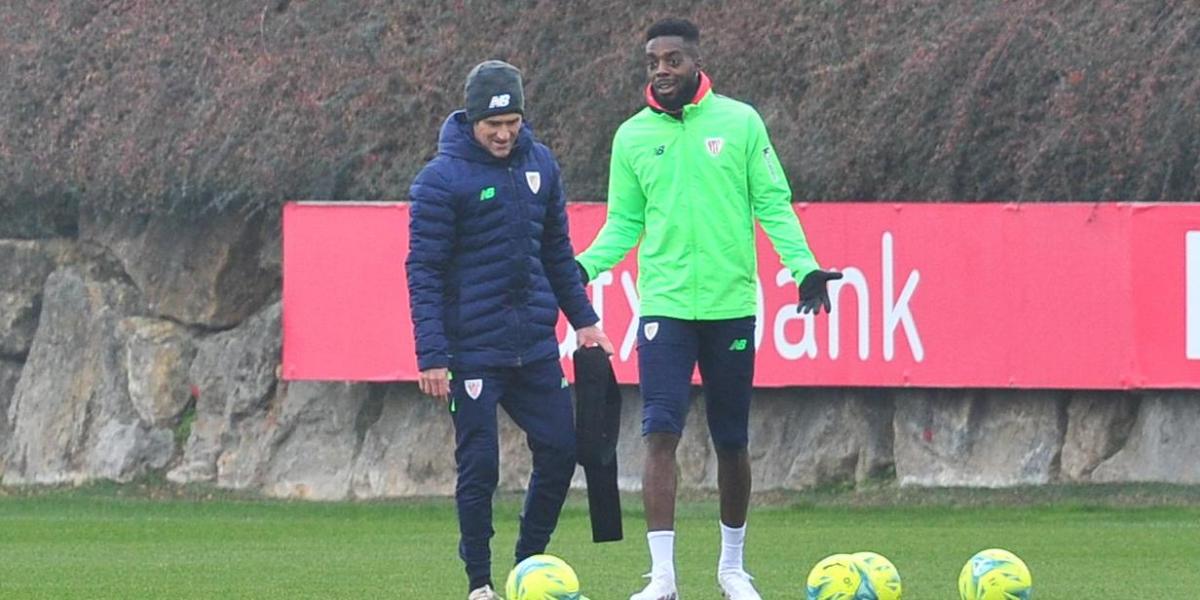 Iñaki Williams vuelve a la acción en Lezama