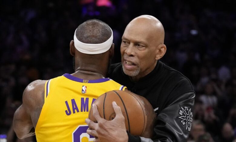 Kareem Abdul-Jabbar, encantado de que sea LeBron James quien le haya quitado el récord