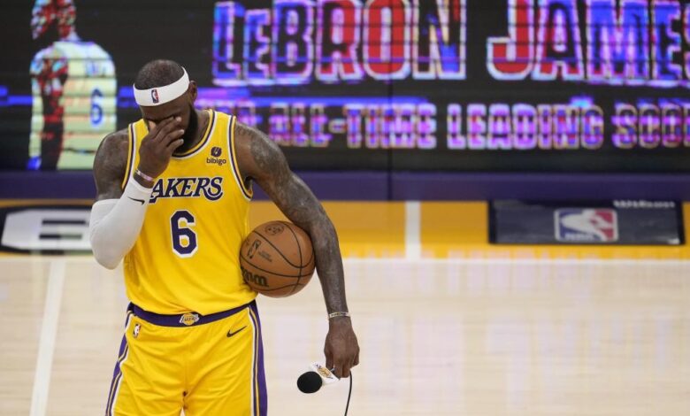 La cruda realidad de los Lakers fastidia la gran noche de LeBron