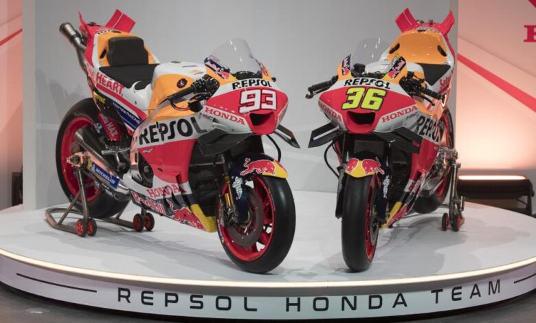 La presentación de las nuevas motos del Repsol Honda Team, en imágenes