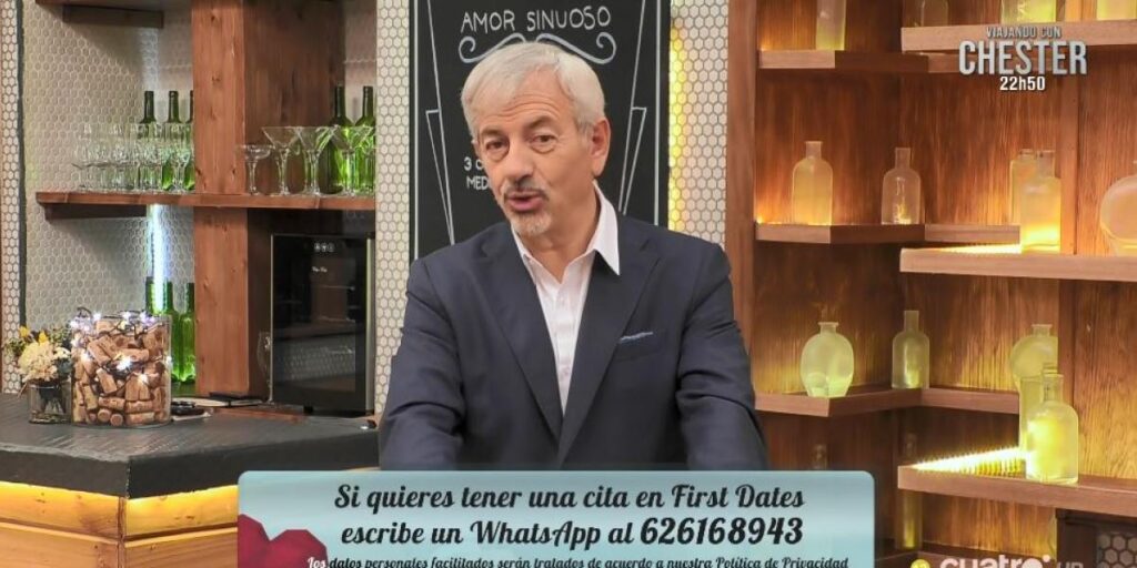 La tremenda metedura de pata de Carlos Sobera con un joven en 'First Dates'