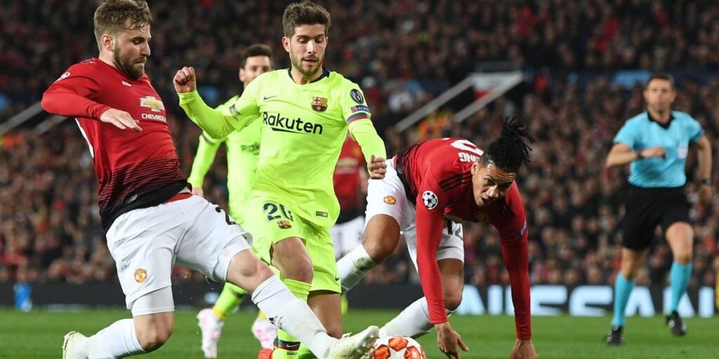 Los supervivientes del último United-Barça en Old Trafford