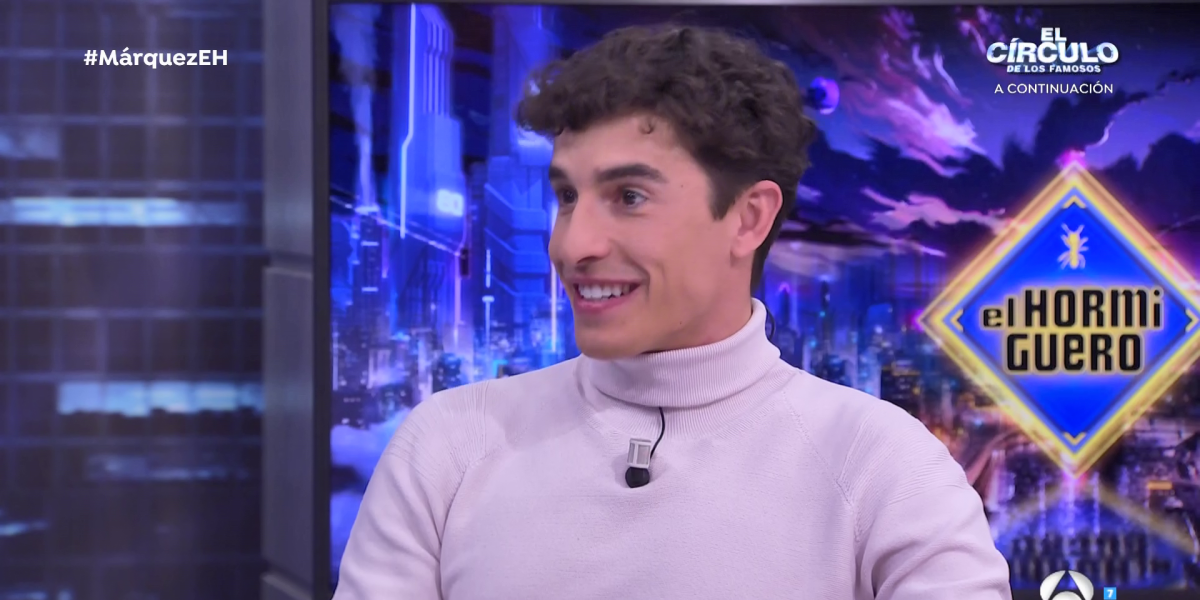 Marc Márquez ruboriza a Pablo Motos en 'El Hormiguero': "Es para irse"