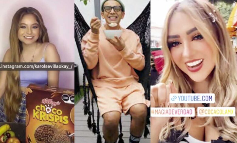 Marcas usan a influencers para vender comida chatarra