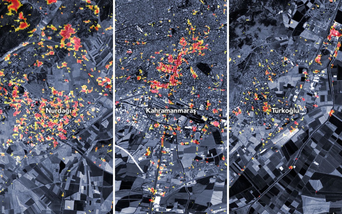 NASA captura en imágenes satelitales daños en Turquía por terremoto