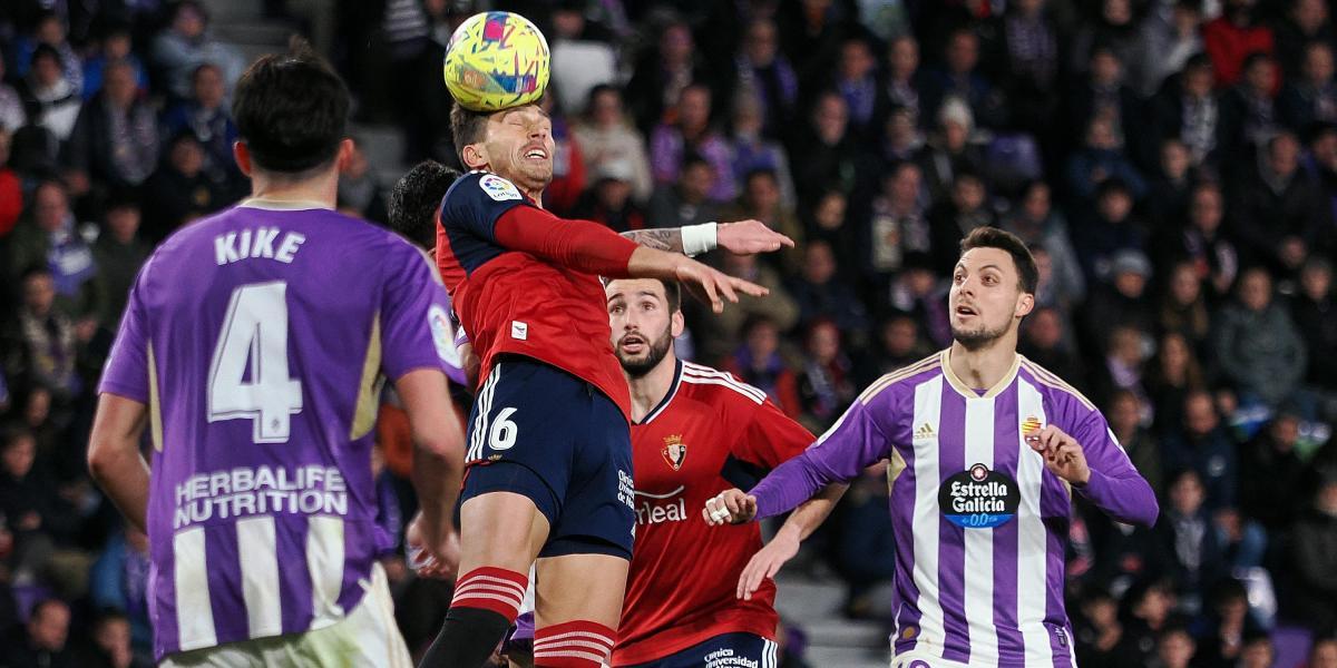 Osasuna frena la dinámica ganadora del Valladolid
