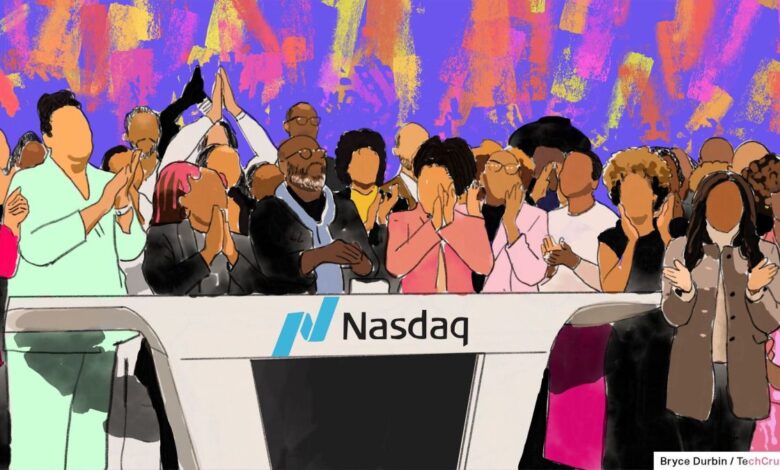 Para los fundadores e inversores negros, tocar la campana de apertura de Nasdaq simboliza el progreso