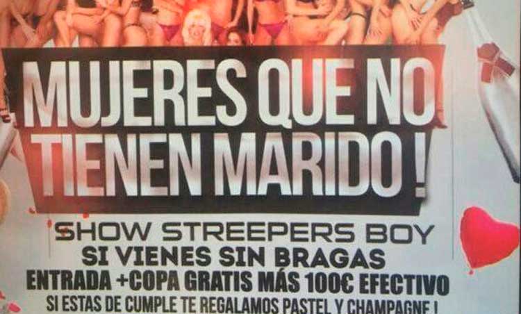 Una discoteca de Barcelona ofrece 100 euros a las mujeres que vayan sin bragas