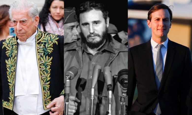 Vargas Llosa, Fidel Castro, yerno de Trump y otros condecorados con la Orden del Águila Azteca