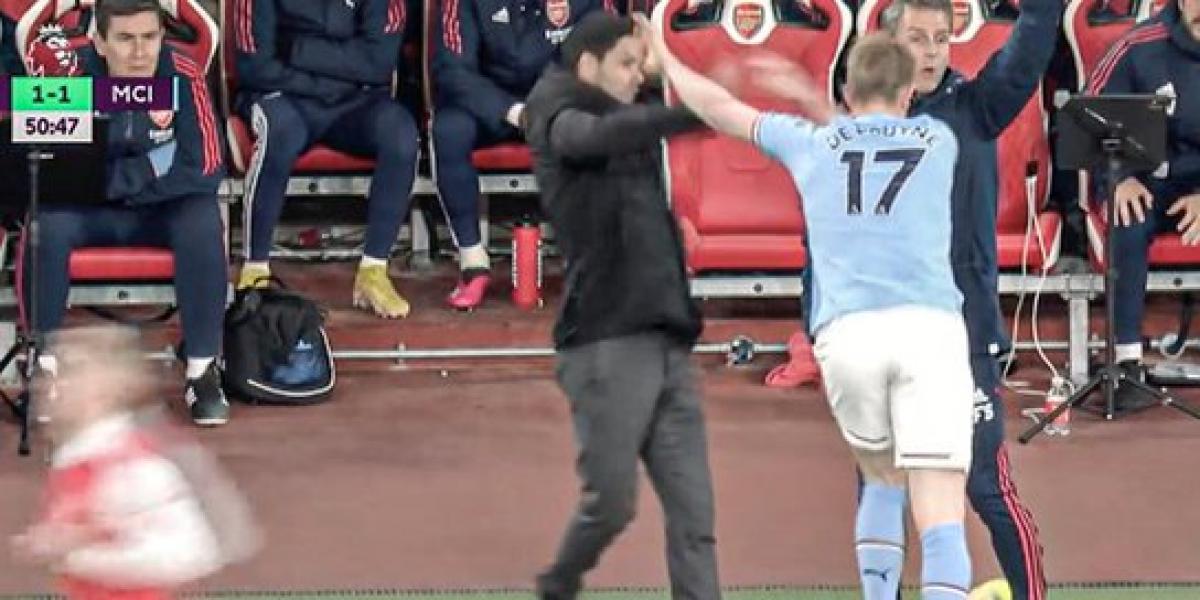 ¡Pique entre De Bruyne y Arteta!