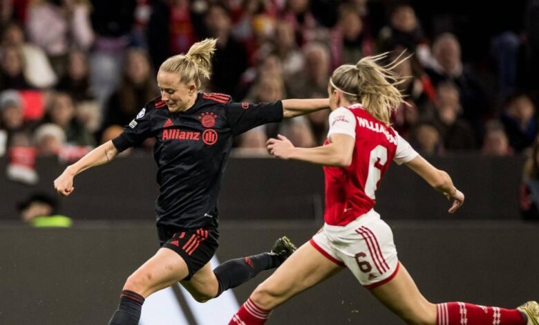 1-0: Lea Schüller pone en ligera ventaja al Bayern sobre el Arsenal