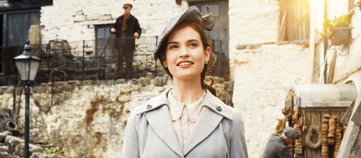 The Guernsey Literary and Potato Peel Pie Society mejores películas románticas originales de Netflix en Netflix