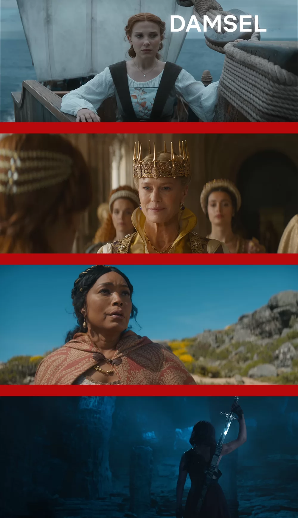 primer vistazo a las imágenes de la película damsel netflix primer vistazo a las imágenes de la película damsel netflix