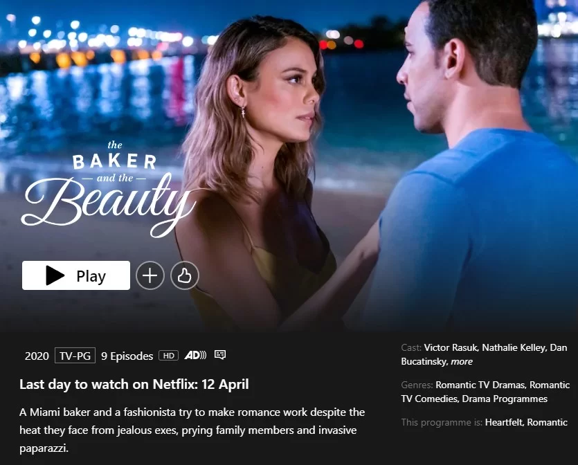 el panadero y la cita de eliminación de belleza netflix