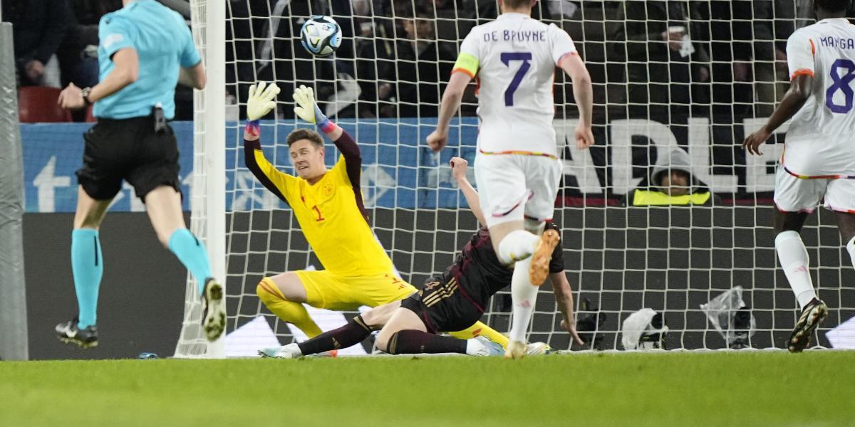 2-3: Ter Stegen claudica ante De Bruyne en el Alemania-Bélgica