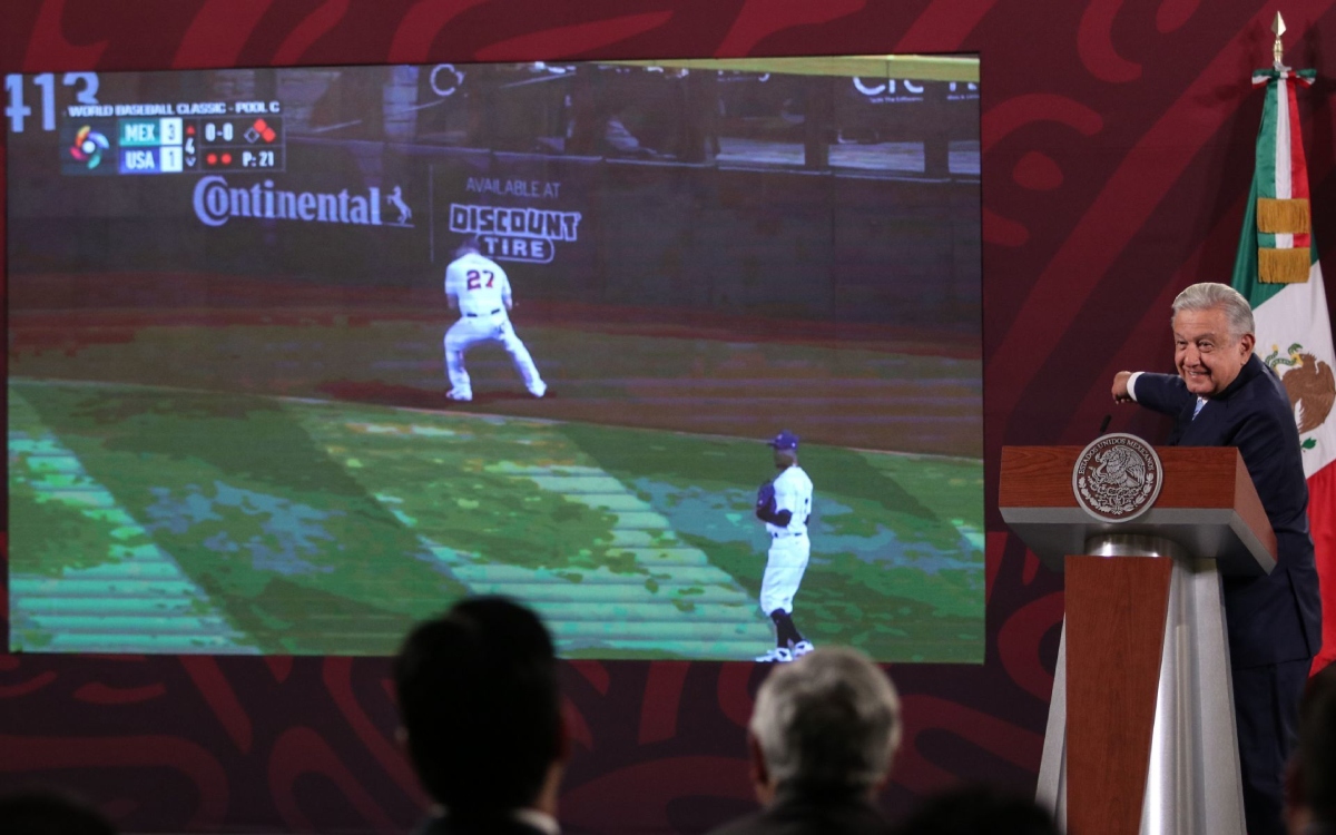 AMLO felicita a la Selección Mexicana de Béisbol