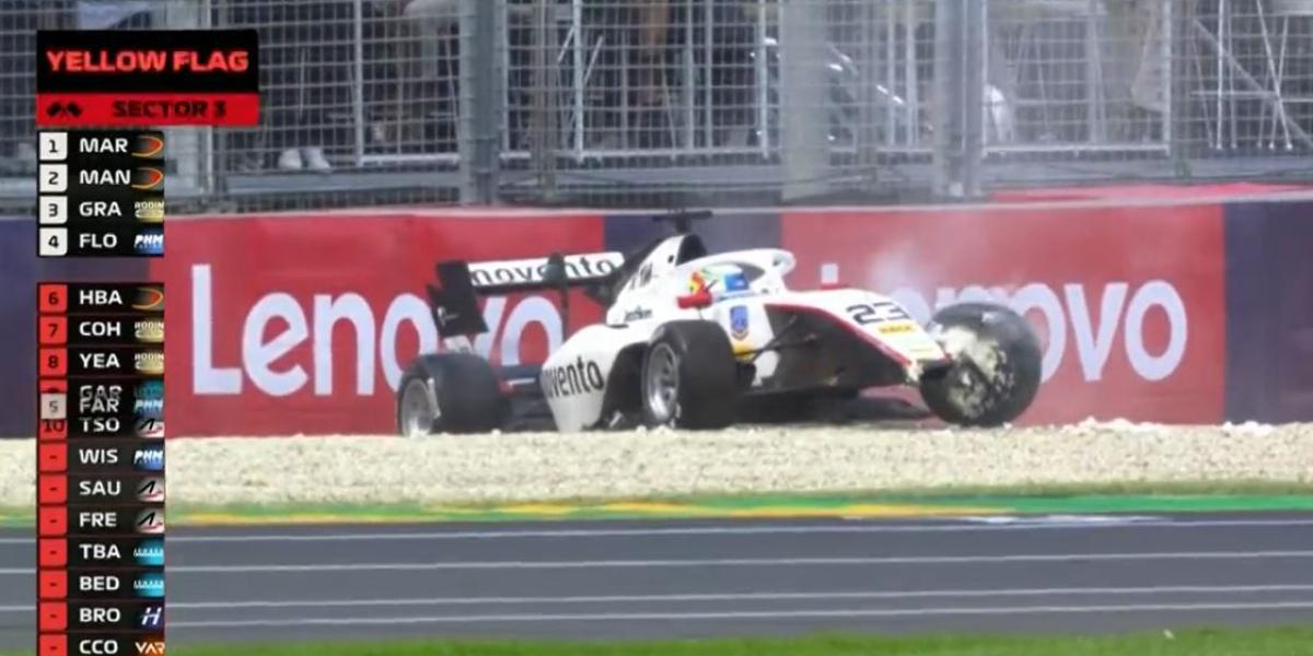 Accidente de Pepe Martí contra el muro de Albert Park