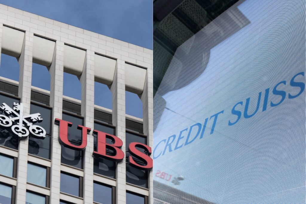 Acciones de UBS y Credit Suisse caen en bolsa tras las subidas de interés