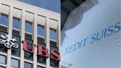 Acciones de UBS y Credit Suisse caen en bolsa tras las subidas de interés
