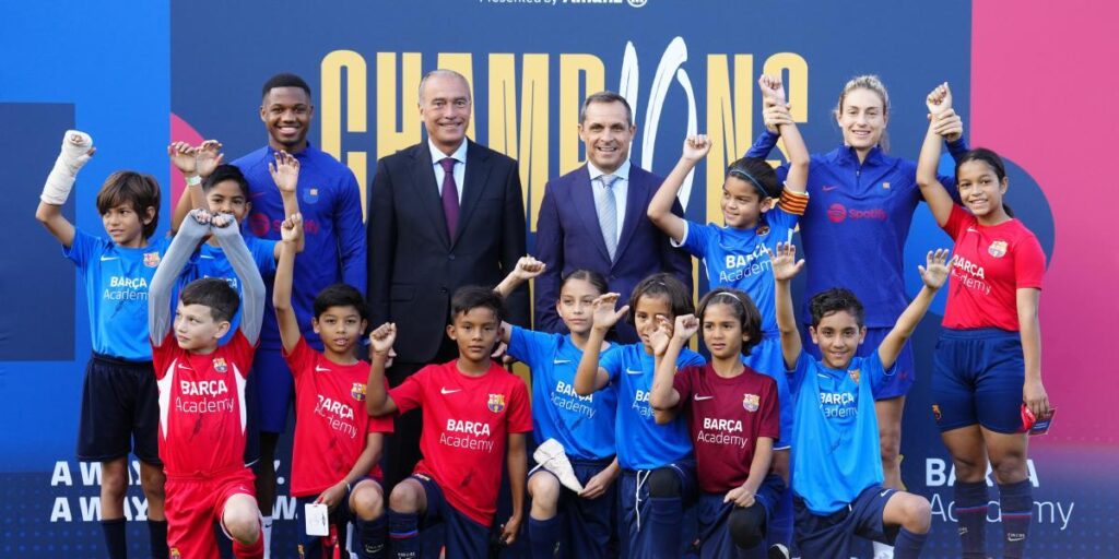 Ansu Fati y Alexia Putellas, felices padrinos de la Barça Academy World Cup
