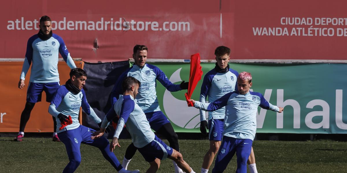 Así fue el entrenamiento del Atlético