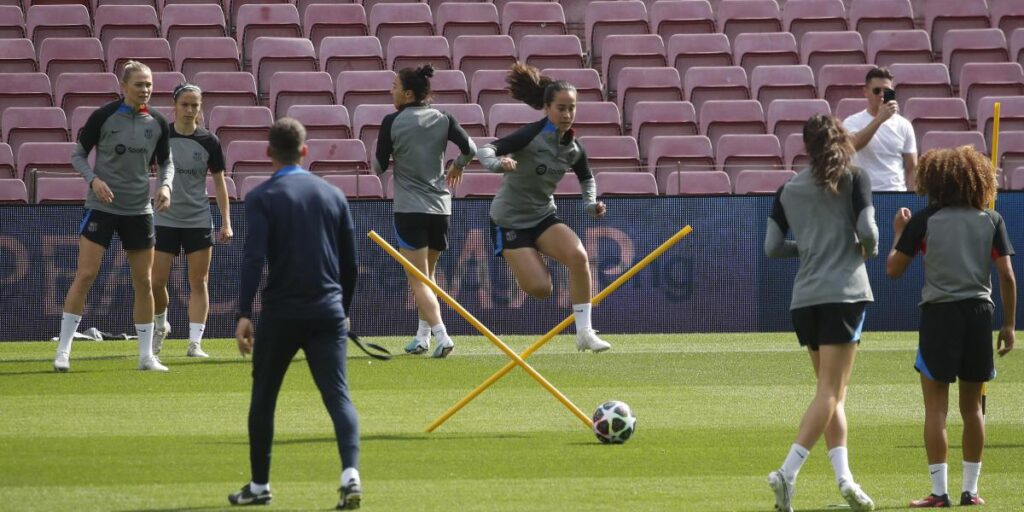 Así ha sido el entrenamiento de puertas abiertas del Barça
